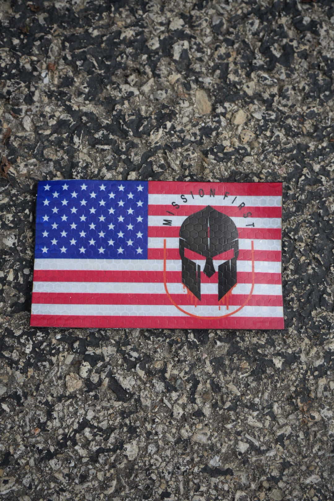 Mission First – American Flag Patch | Hi Vis | Limited Edition 3×5